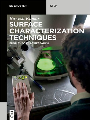 cover image of Surface Characterization Techniques